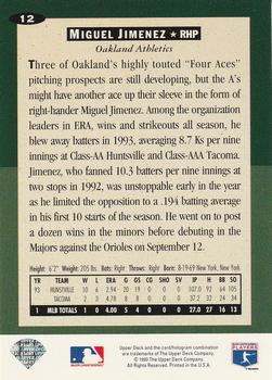 Miguel Jimenez  baseball card collectible - Main Image 2