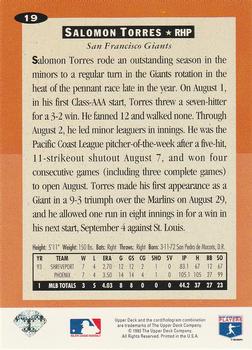 Salomon Torres  baseball card collectible - Main Image 2