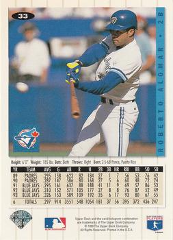 Roberto Alomar  baseball card collectible - Main Image 2