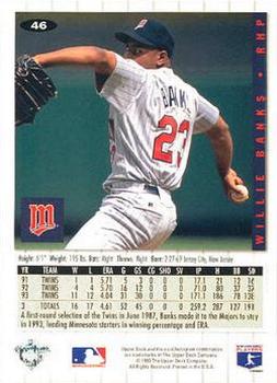 Willie Banks  baseball card collectible - Main Image 2