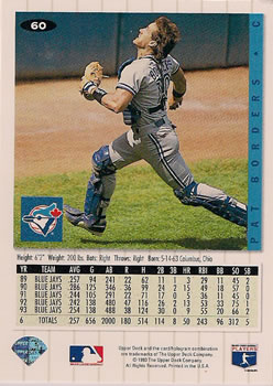 Pat Borders  baseball card collectible - Main Image 2