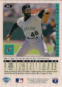 Ryan Bowen  baseball card collectible - Main Image 2