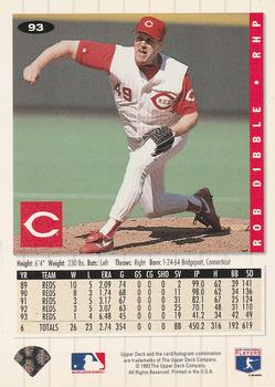 Rob Dibble  baseball card collectible - Main Image 2