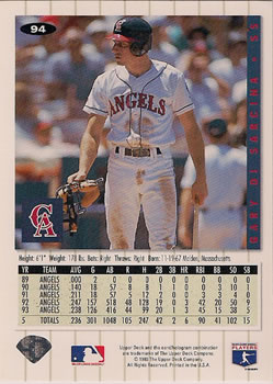 Gary DiSarcina  baseball card collectible - Main Image 2