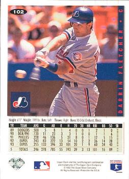 Darrin Fletcher  baseball card collectible - Main Image 2