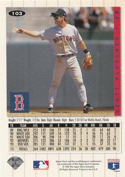 Scott Fletcher  baseball card collectible - Main Image 2