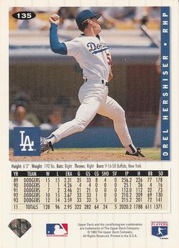 Orel Hershiser  baseball card collectible - Main Image 2