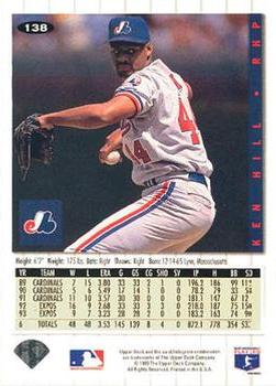 Ken Hill  baseball card collectible - Main Image 2