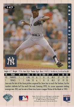 Domingo Jean  baseball card collectible - Main Image 2