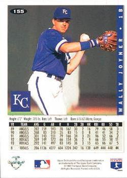 Wally Joyner  baseball card collectible - Main Image 2