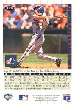 Mike Lansing  baseball card collectible - Main Image 2