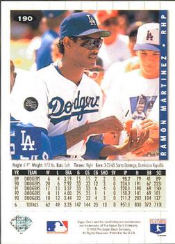 Ramon Martinez  baseball card collectible - Main Image 2
