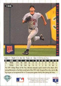 David McCarty  baseball card collectible - Main Image 2