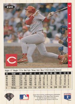 Joe Oliver  baseball card collectible - Main Image 2