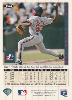 Mel Rojas  baseball card collectible - Main Image 2