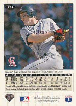 Tim Salmon  baseball card collectible - Main Image 2