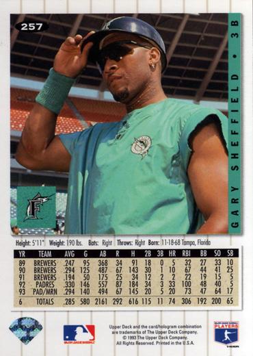 Gary Sheffield  baseball card collectible - Main Image 2