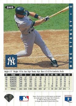 Mike Stanley  baseball card collectible - Main Image 2