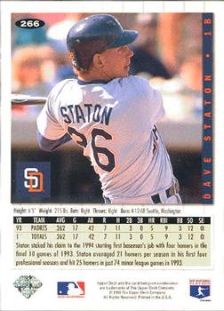 Dave Staton  baseball card collectible - Main Image 2