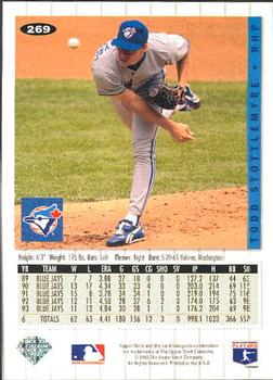 Todd Stottlemyre  baseball card collectible - Main Image 2