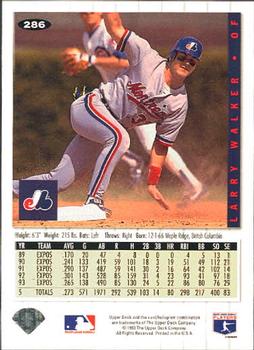 Larry Walker  baseball card collectible - Main Image 2