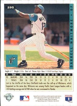 Darrell Whitmore  baseball card collectible - Main Image 2