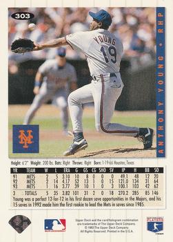 Anthony Young  baseball card collectible - Main Image 2