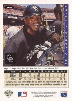 Eric Young  baseball card collectible - Main Image 2