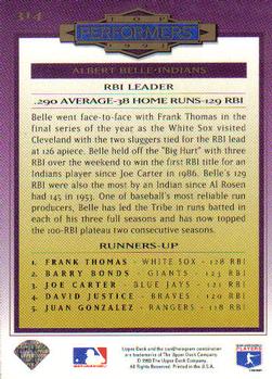 Albert Belle  baseball card collectible - Main Image 2