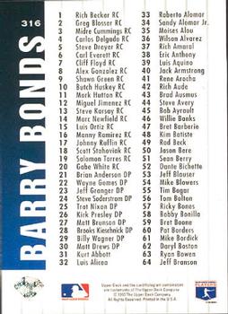 Barry Bonds  baseball card collectible - Main Image 2