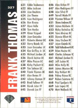 Frank Thomas  baseball card collectible - Main Image 2