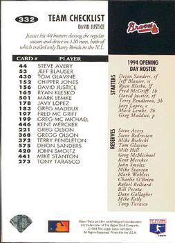 David Justice  baseball card collectible - Main Image 2