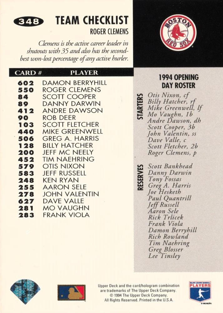 Roger Clemens  baseball card collectible - Main Image 2