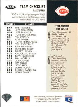 Barry Larkin  baseball card collectible - Main Image 2