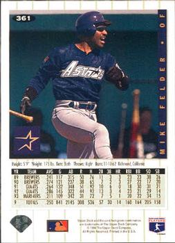 Mike Felder  baseball card collectible - Main Image 2