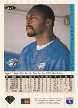 Dave Stewart  baseball card collectible - Main Image 2