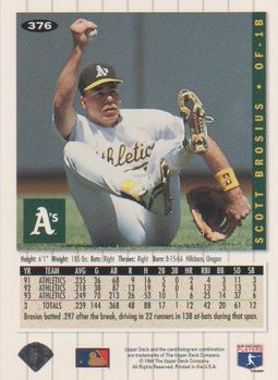 Scott Brosius  baseball card collectible - Main Image 2