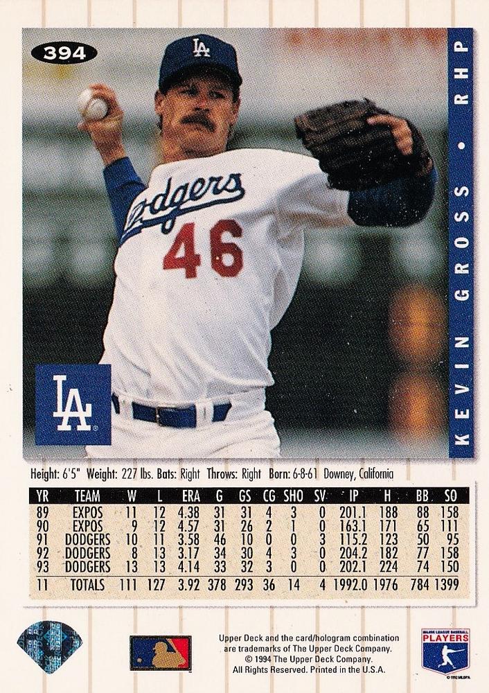 Kevin Gross  baseball card collectible - Main Image 2