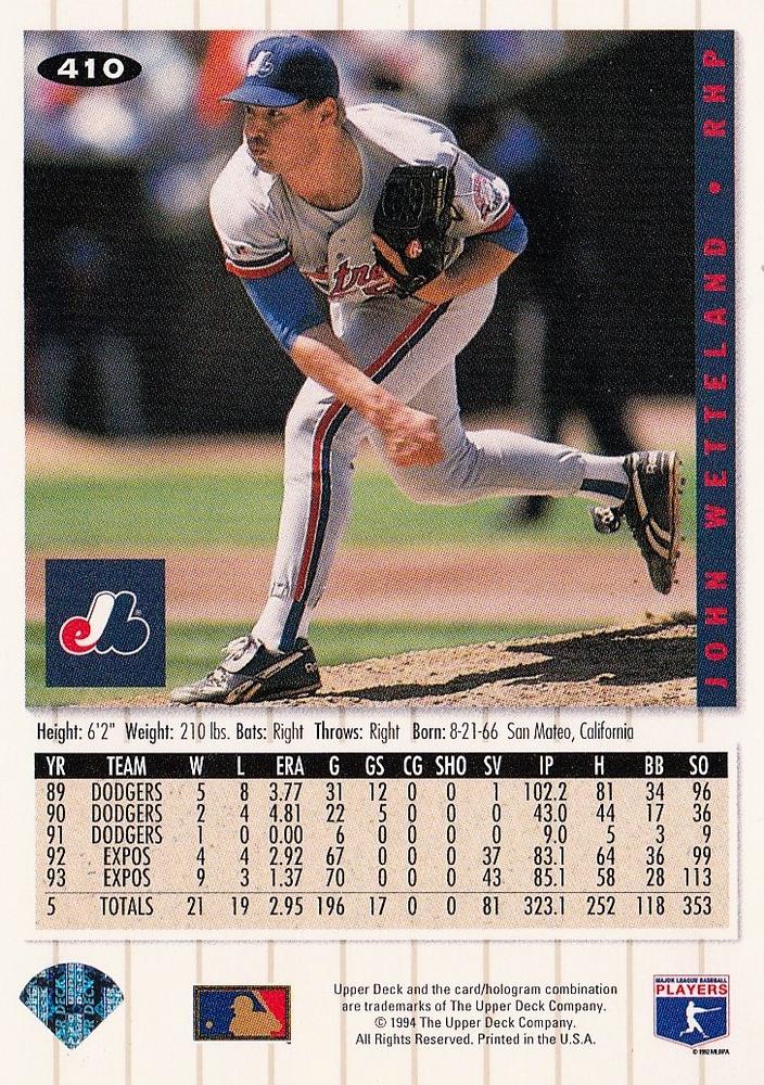 John Wetteland  baseball card collectible - Main Image 2