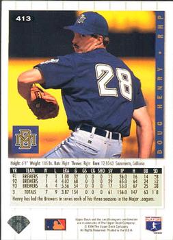 Doug Henry  baseball card collectible - Main Image 2