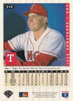 Jack Armstrong  baseball card collectible - Main Image 2