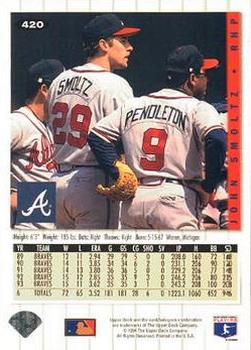 John Smoltz  baseball card collectible - Main Image 2