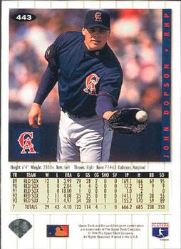 John Dopson  baseball card collectible - Main Image 2