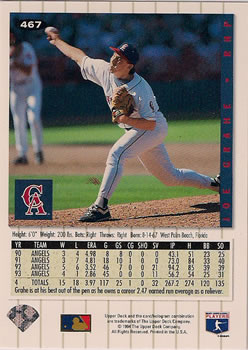 Joe Grahe  baseball card collectible - Main Image 2