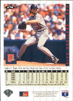 Rick Aguilera  baseball card collectible - Main Image 2