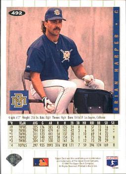 Brian Harper  baseball card collectible - Main Image 2