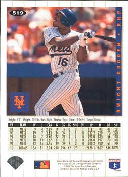 Dwight Gooden  baseball card collectible - Main Image 2