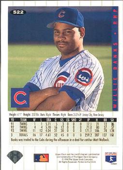 Willie Banks  baseball card collectible - Main Image 2