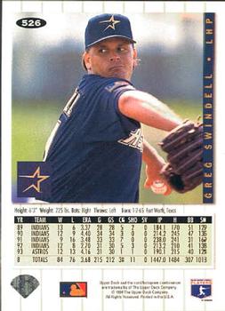 Greg Swindell  baseball card collectible - Main Image 2