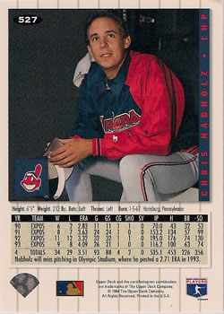 Chris Nabholz  baseball card collectible - Main Image 2